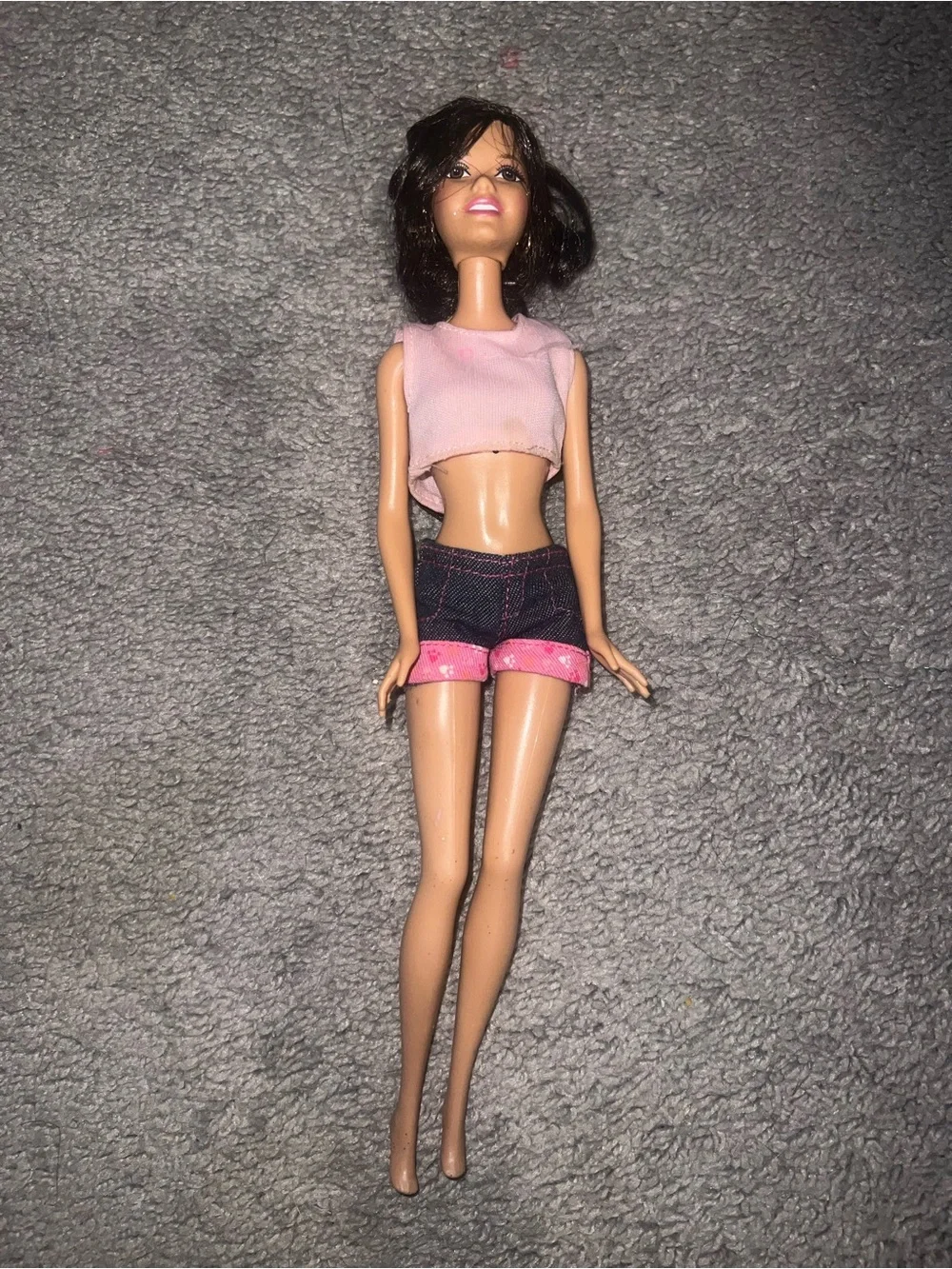 Pink and Denim Barbie Doll Set
